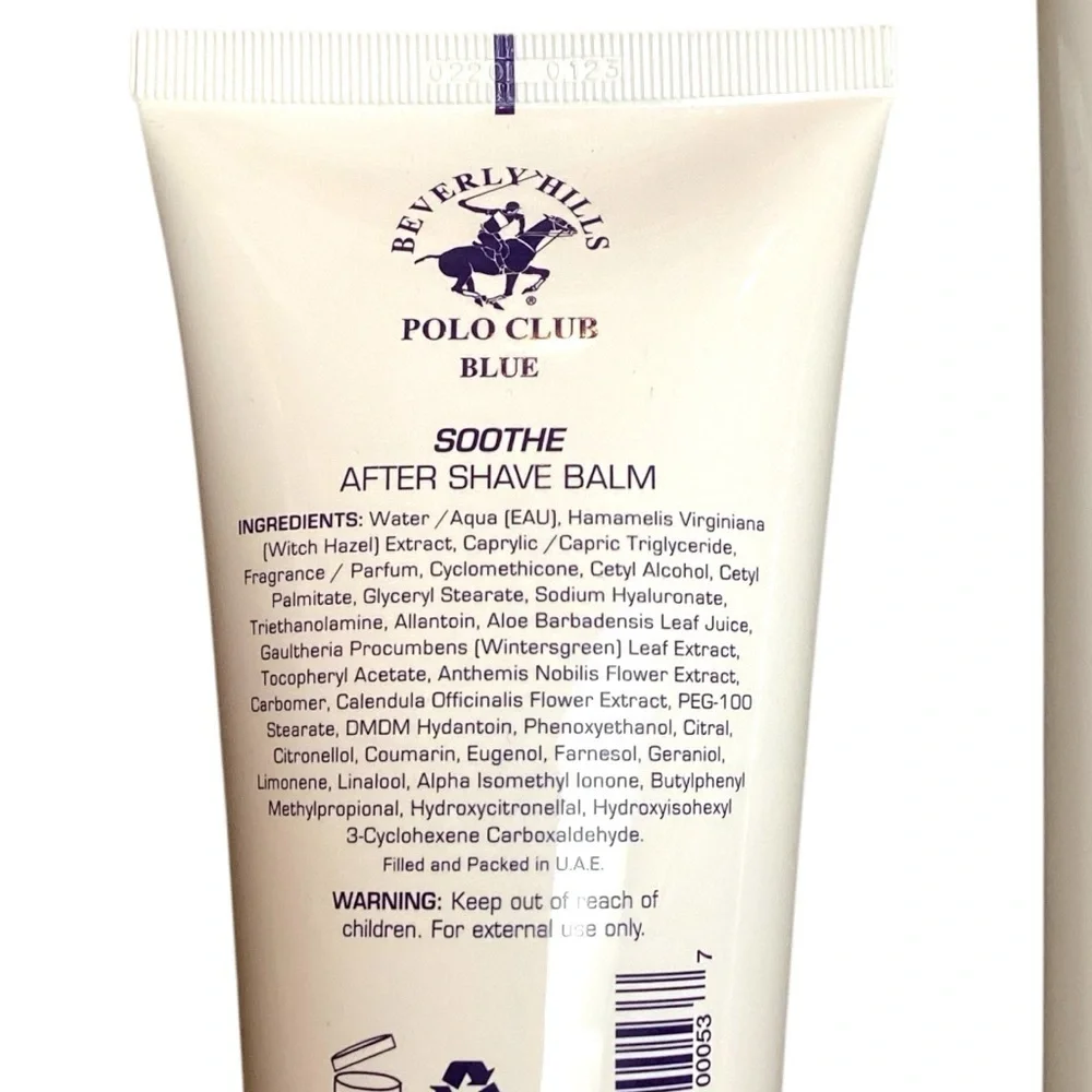 Beverly Hills Polo Club Blue After Shave Balm & Hair‎ and Body Wash SEALED NEW